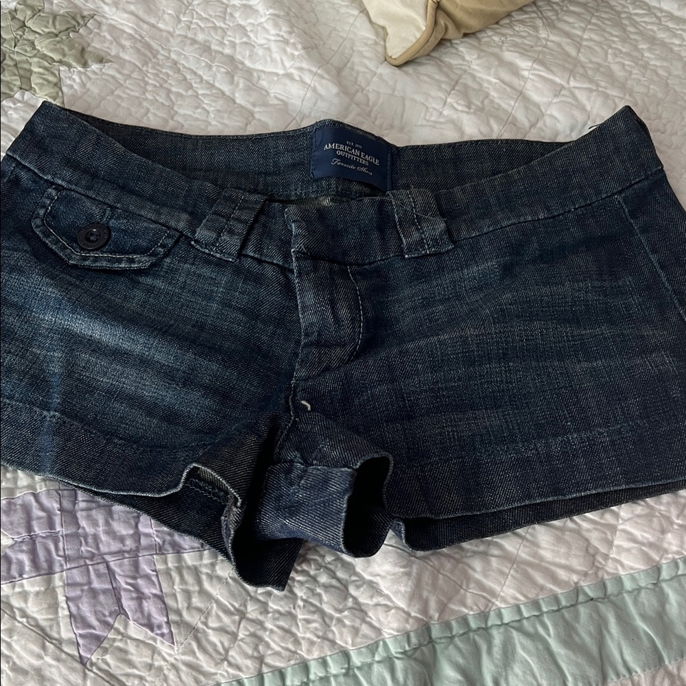 American Eagle Dark Denim Shorts